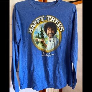 Bob Ross Novelty Long Sleeve Shirt